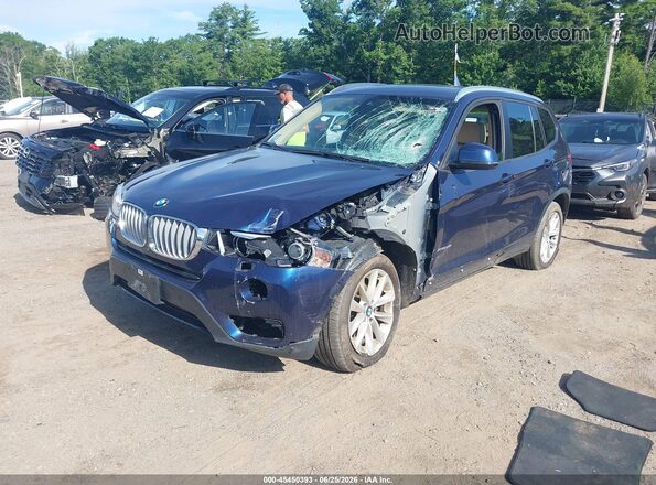 5UXWX9C5XH0T07428 2017 BMW X3 Blue Przód lewy