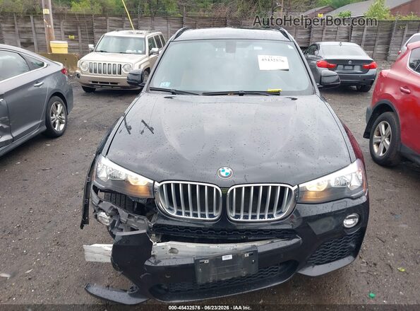5UXWX9C5XH0T08790 2017 BMW X3 Black Սարքավորումների վահանակի տեսք