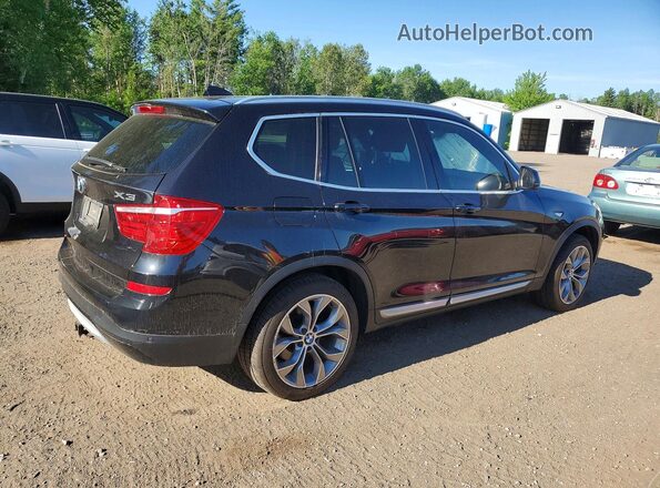 5UXWY3C53G0N88710 2016 BMW X3 Black Tył prawy