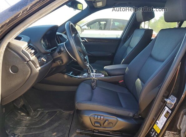 5UXWY3C53G0N88710 2016 BMW X3 Black Widok wnętrza z przodu