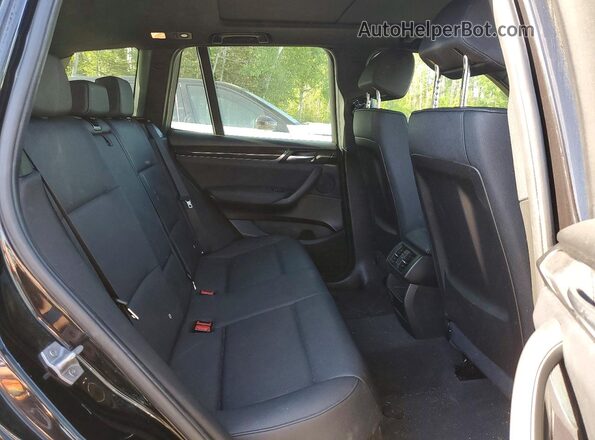 5UXWY3C53G0N88710 2016 BMW X3 Black Widok tylnych siedzeń