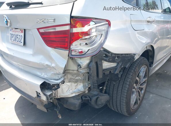 5UXWY3C5XG0F84236 2016 BMW X3 Серебряный Вид спереди