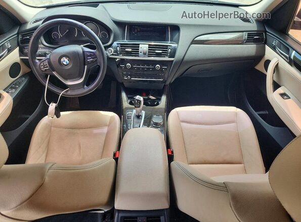 5UXWY3C5XG0N87201 2016 BMW X3 Silver Vista del salpicadero