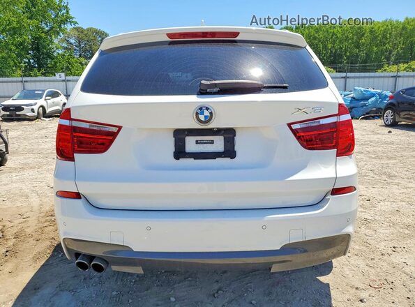 5UXWZ7C33H0V90123 2017 BMW X3 White 