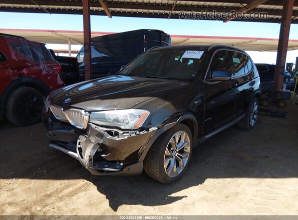 5UXWZ7C33H0V91241 2017 BMW X3 Black Przód lewy