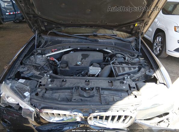 5UXWZ7C33H0V91241 2017 BMW X3 Black Widok z tyłu
