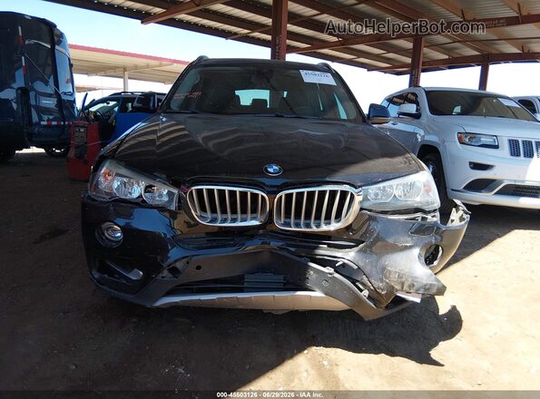5UXWZ7C33H0V91241 2017 BMW X3 Black Widok z przodu