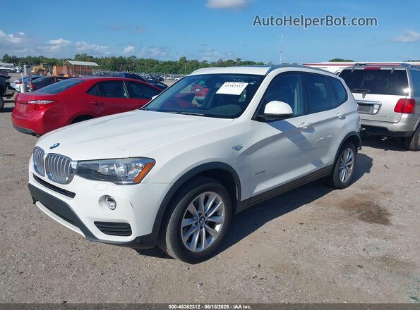 5UXWZ7C37H0X42002 2017 BMW X3 White Передня ліва чверть
