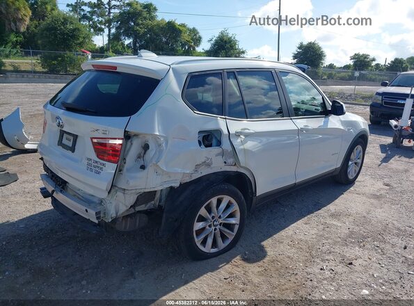 5UXWZ7C37H0X42002 2017 BMW X3 White Задня права чверть