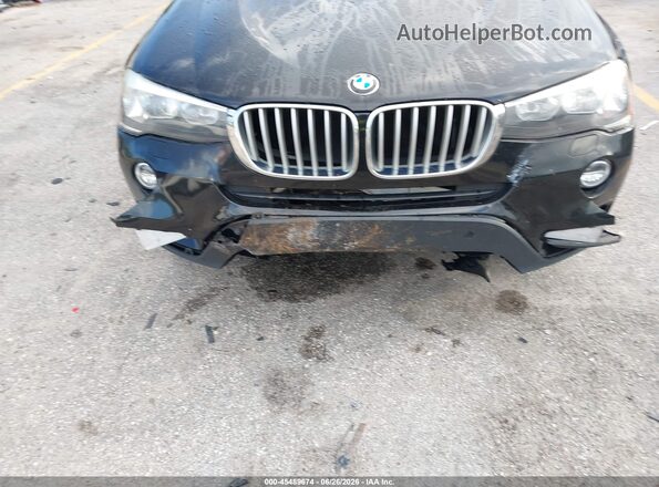 5UXWZ7C38H0V92577 2017 BMW X3 Black Front view