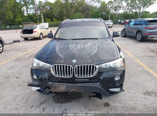 5UXWZ7C38H0V92577 2017 BMW X3 Black Instrument cluster view