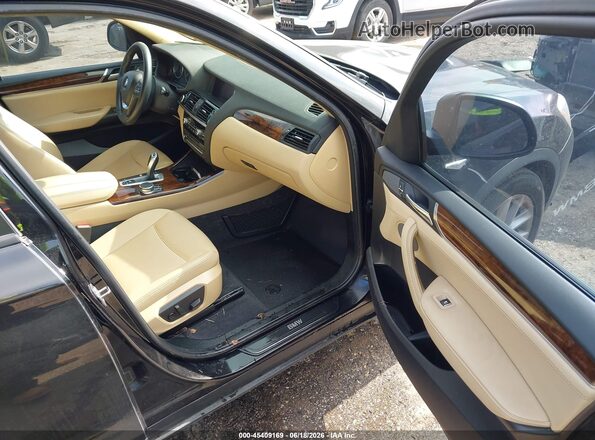 5UXWZ7C39H0V88280 2017 BMW X3 Black Вид салону спереду