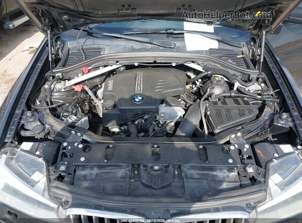 5UXWZ7C39H0V88280 2017 BMW X3 Black Вид ззаду
