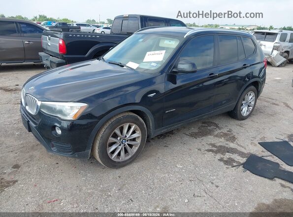 5UXWZ7C39H0V88280 2017 BMW X3 Black Передня ліва чверть