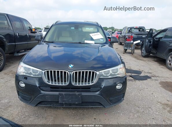 5UXWZ7C39H0V88280 2017 BMW X3 Black Вид щитка приладів
