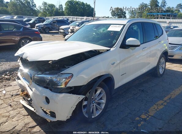 5UXWZ7C39H0X41398 2017 BMW X3 White Vista tres cuartos delantera izquierda