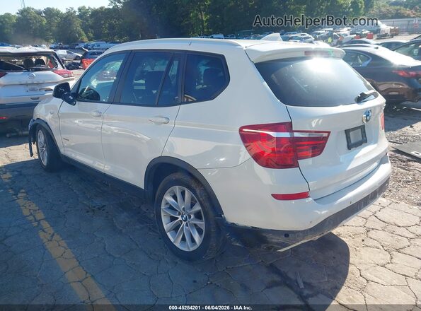 5UXWZ7C39H0X41398 2017 BMW X3 White Trasero izquierdo