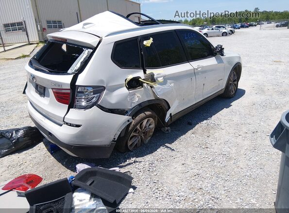 5UXWZ7C3XH0V87591 2017 BMW X3 White Tył prawy