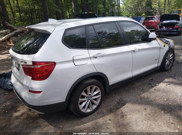 5UXWZ7C50H0V84975 2017 BMW X3 White Задня права чверть