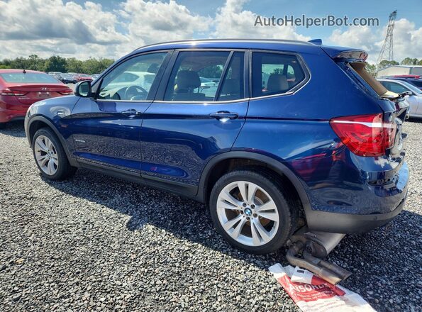 5UXWZ7C53G0T42762 2016 BMW X3 Blue Հետևի ձախ