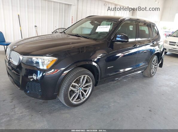 5UXWZ7C53H0U44984 2017 BMW X3 Черный Передняя левая четверть