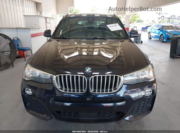 5UXWZ7C53H0U44984 2017 BMW X3 Черный Вид задней части салона