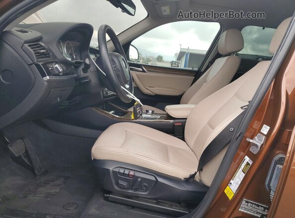 5UXWZ7C57H0V85105 2017 BMW X3 Brown 