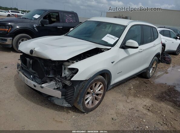 5UXWZ7C57H0V86092 2017 BMW X3 White Vista tres cuartos delantera izquierda