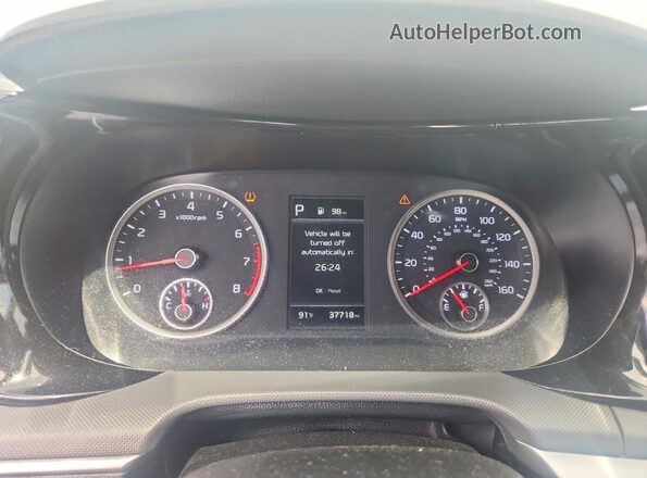 5XXG64J27MG009416 2021 KIA K5 Gray ხელსაწყოთა პანელის ხედი