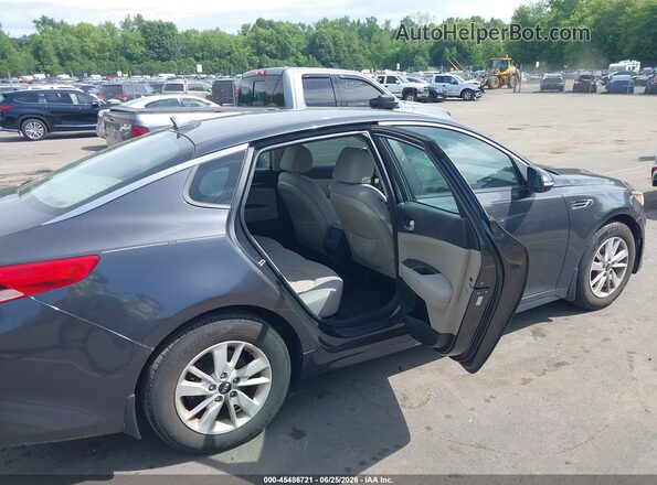 5XXGT4L32HG167828 2017 KIA OPTIMA Gray Vista de la etiqueta del VIN