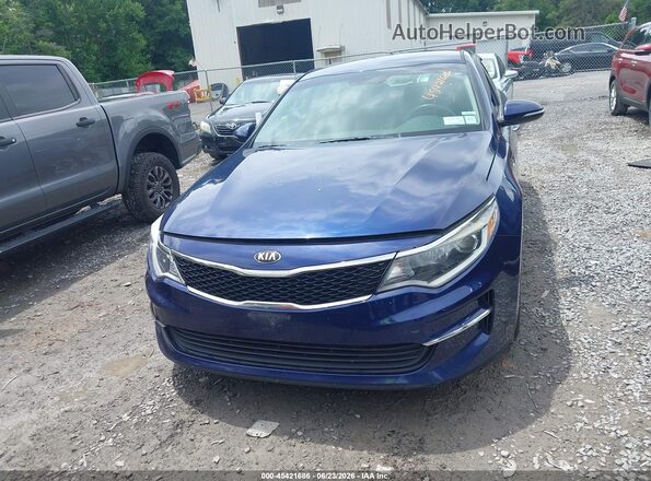 5XXGT4L32JG197319 2018 KIA OPTIMA Blue ხელსაწყოთა პანელის ხედი