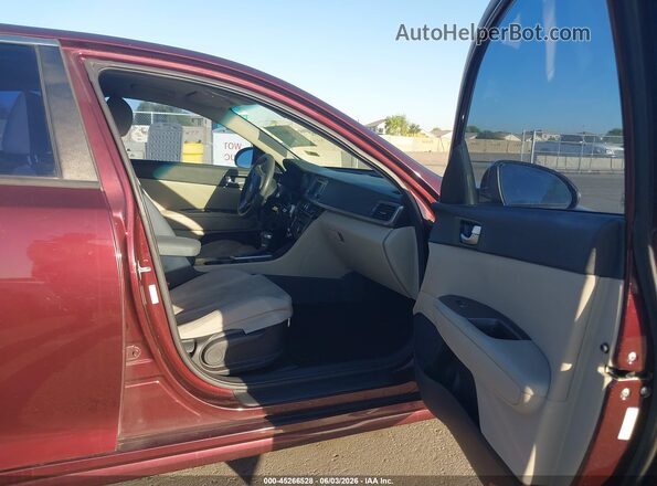 5XXGT4L35GG015282 2016 KIA OPTIMA Maroon Вид салону спереду