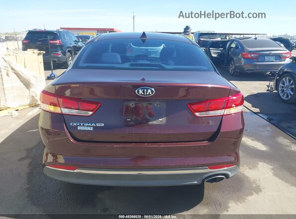 5XXGT4L35GG015282 2016 KIA OPTIMA Maroon 