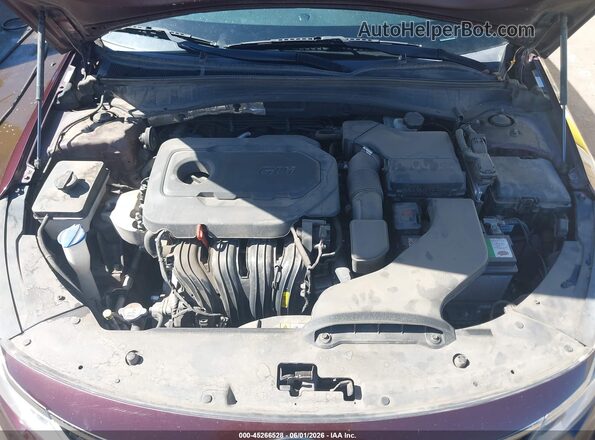 5XXGT4L35GG015282 2016 KIA OPTIMA Maroon Вид ззаду