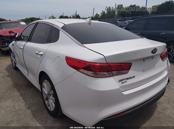 5XXGT4L38GG073189 2016 KIA OPTIMA White Rear left