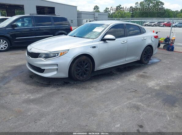 5XXGT4L39GG059933 2016 KIA OPTIMA Silver წინა მარცხენა ხედი სამი მეოთხედიდან