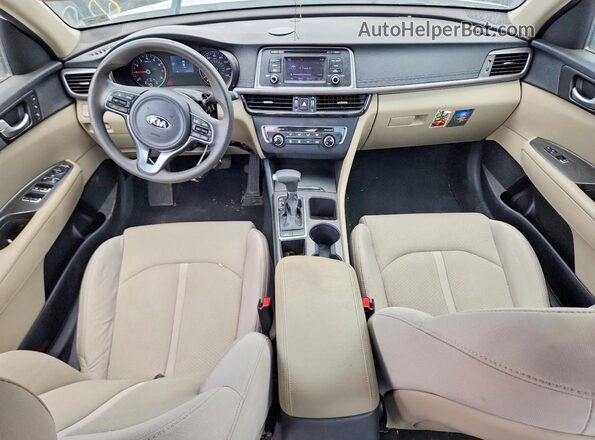 5XXGT4L39GG081026 2016 KIA OPTIMA White Dashboard view