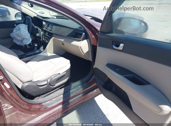 5XXGT4L39GG105342 2016 KIA OPTIMA Red Widok wnętrza z przodu