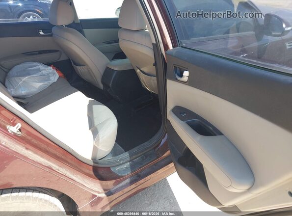 5XXGT4L39GG105342 2016 KIA OPTIMA Red Widok naklejki z numerem VIN