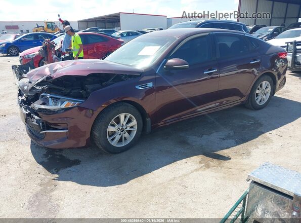 5XXGT4L39GG105342 2016 KIA OPTIMA Red Przód lewy