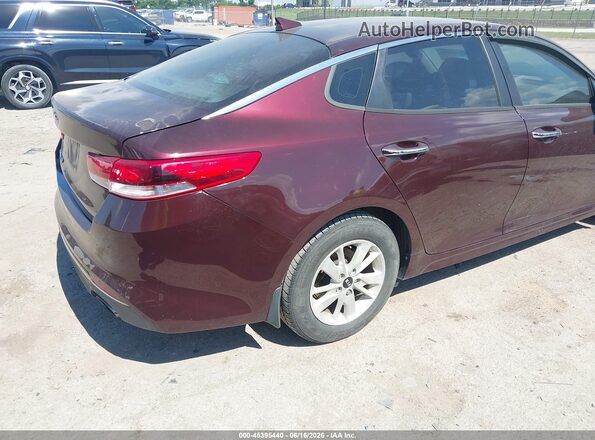 5XXGT4L39GG105342 2016 KIA OPTIMA Red Tył prawy