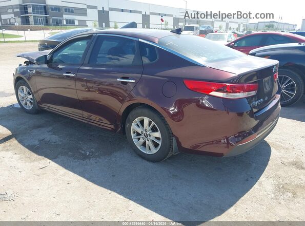 5XXGT4L39GG105342 2016 KIA OPTIMA Red Tył lewy