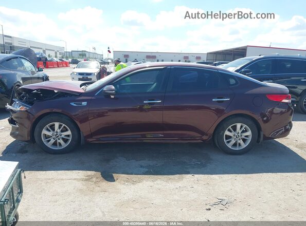 5XXGT4L39GG105342 2016 KIA OPTIMA Red Widok wnętrza 360 stopni