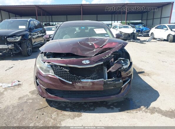 5XXGT4L39GG105342 2016 KIA OPTIMA Red Widok zestawu wskaźników