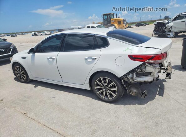 5XXGU4L19KG339629 2019 KIA OPTIMA White Հետևի ձախ