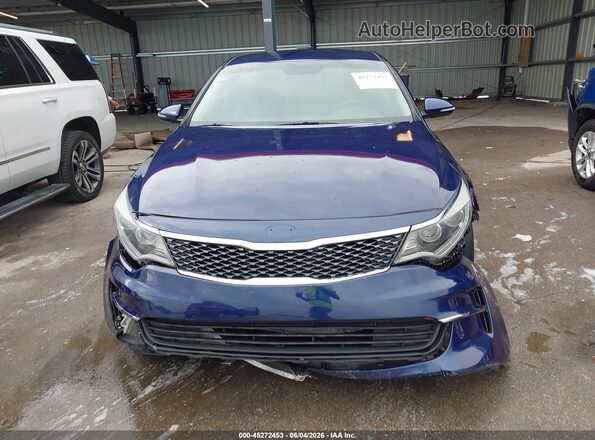 5XXGU4L30GG041334 2016 KIA OPTIMA Blue Rear interior view