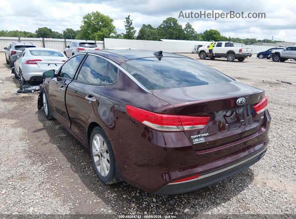5XXGU4L30JG217029 2018 KIA OPTIMA Burgundy Задня ліва чверть