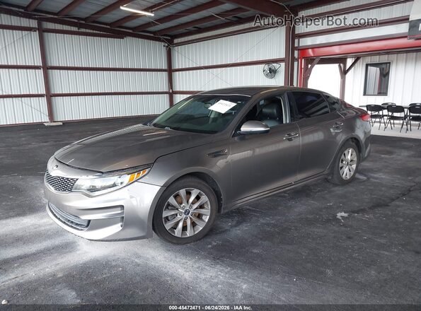 5XXGU4L34GG102863 2016 KIA OPTIMA Gray Front left