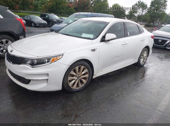 5XXGU4L36GG006345 2016 KIA OPTIMA White Front left
