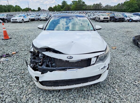 5XXGU4L37GG057675 2016 KIA OPTIMA White Front view